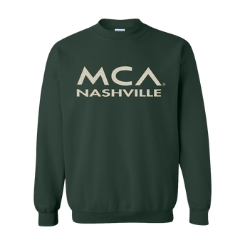 MCA Nashville Logo Crewneck (Forest Green) Front
