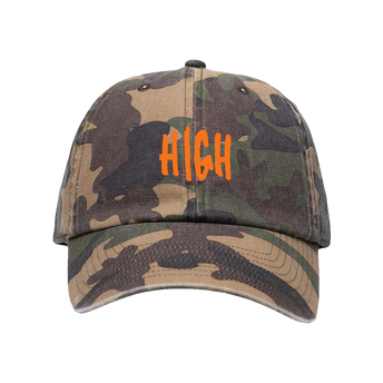 HIGH Camo Hat Front