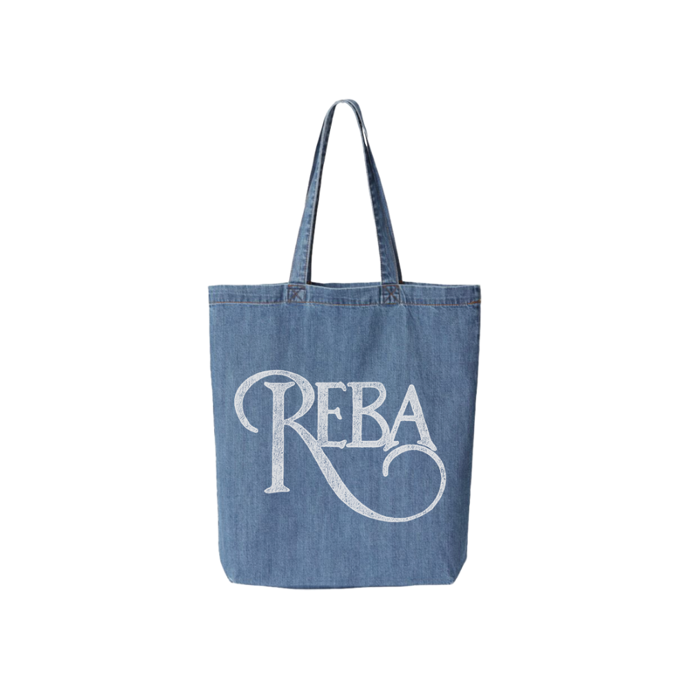 Logo Denim Tote Bag