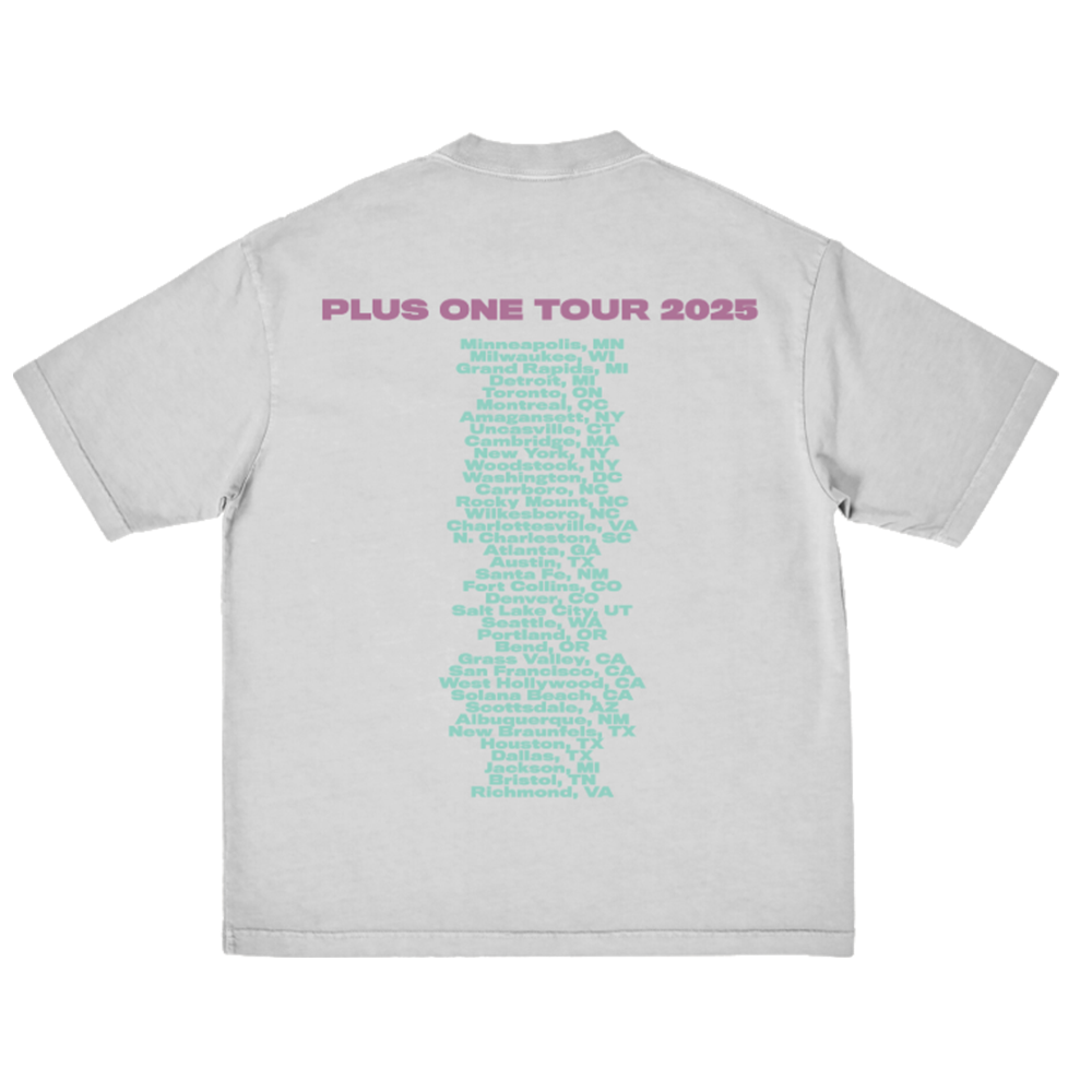 Plus One Tour T-Shirt 2025 Back