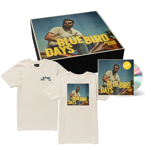 Jordan Davis - Bluebird Days CD Box Set- Seager Cream T-Shirt Edition