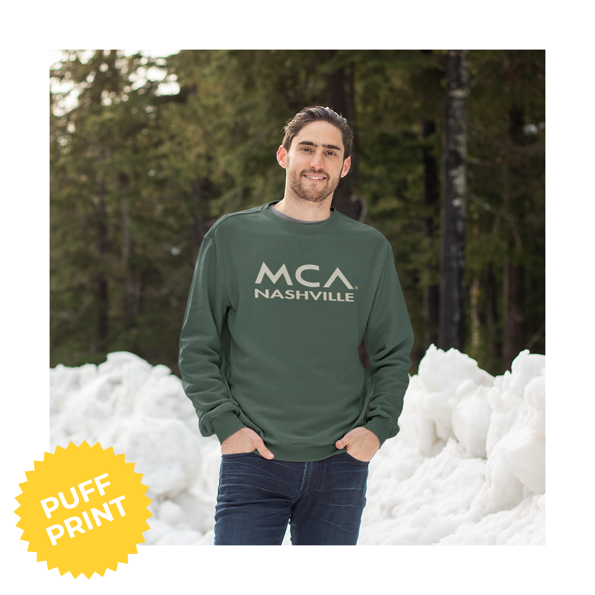 MCA Nashville Logo Crewneck (Green)