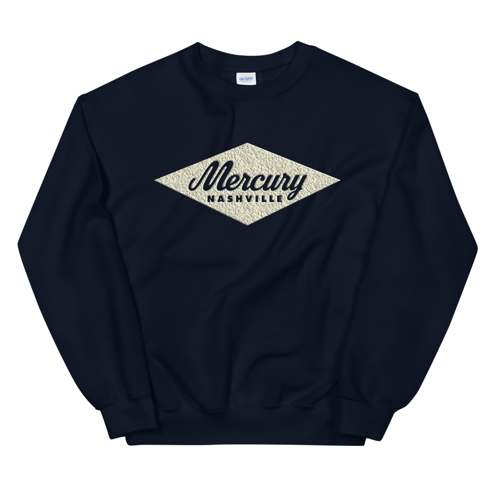 Mercury Records Nashville Logo Crewneck (Navy) Front