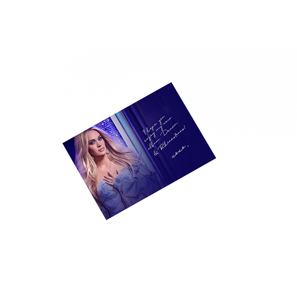 Carrie Underwood - Denim & Rhinestones Photo Card