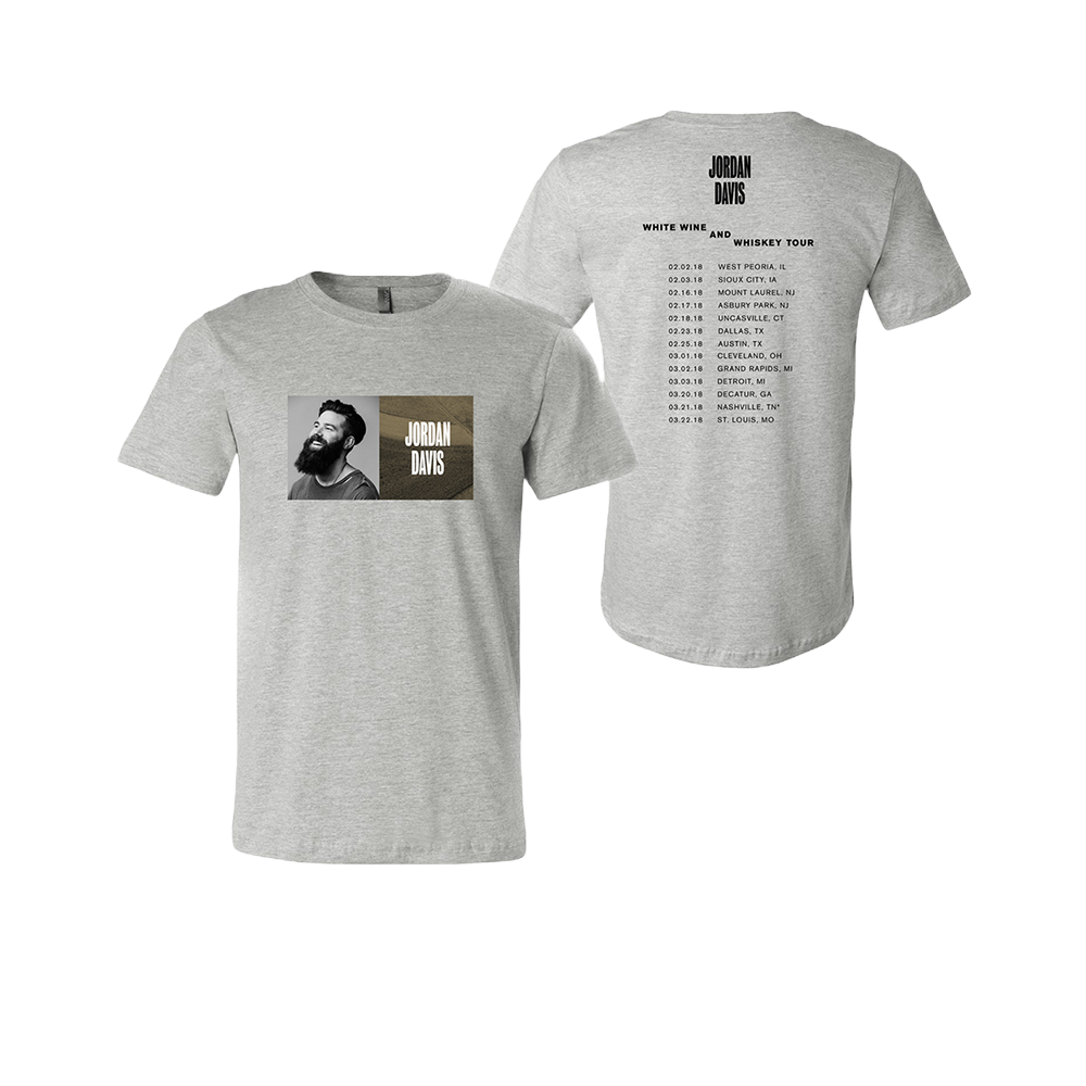 Jordan Davis - White Wine & Whiskey Tour T-Shirt